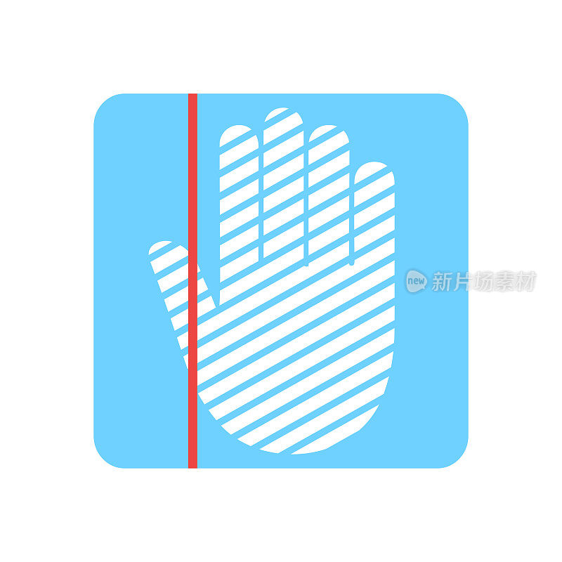 Hand scanning process – stock vector